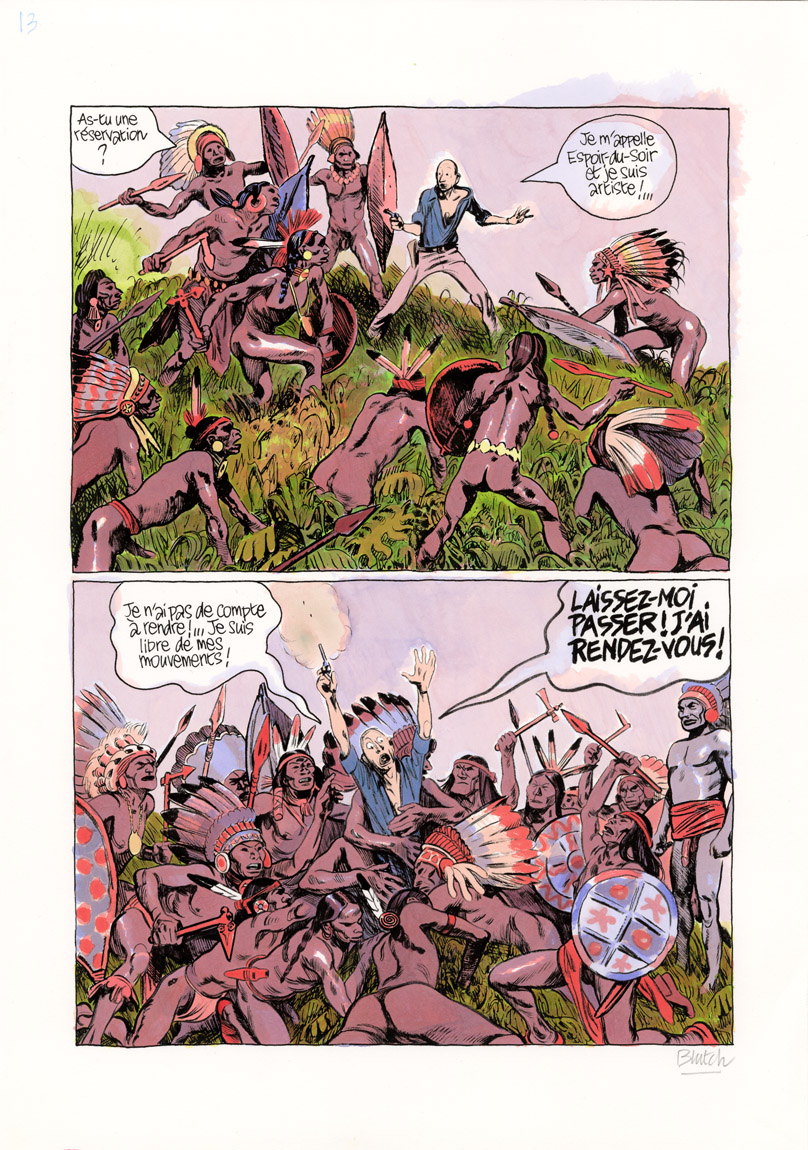 BLUTCH - La mer à boire - planche originale page 13 – Image 2