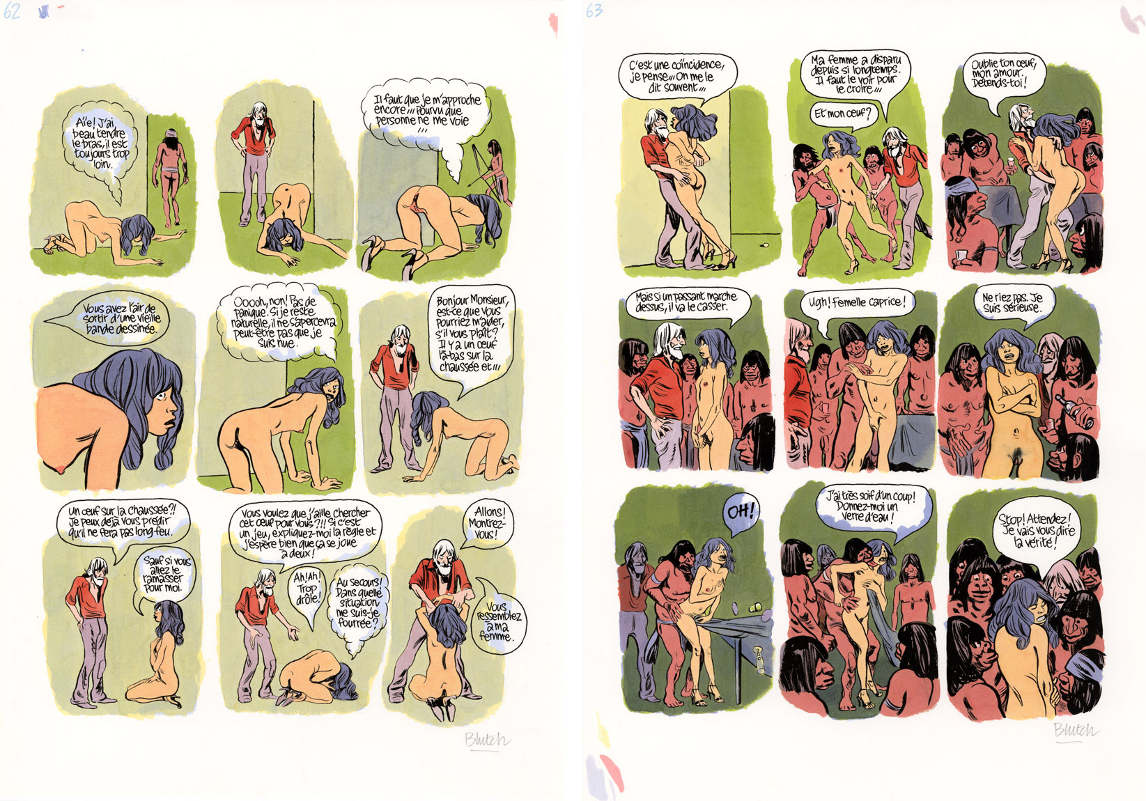 BLUTCH - La mer à boire - planche originale page 62 et 63 – Image 2
