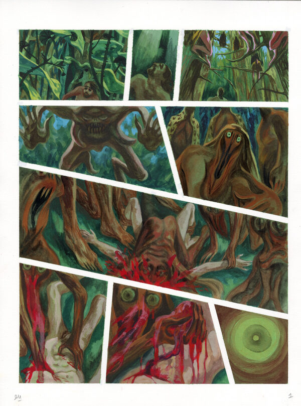 ELENE USDIN - Nightmare motel - planche originale 1