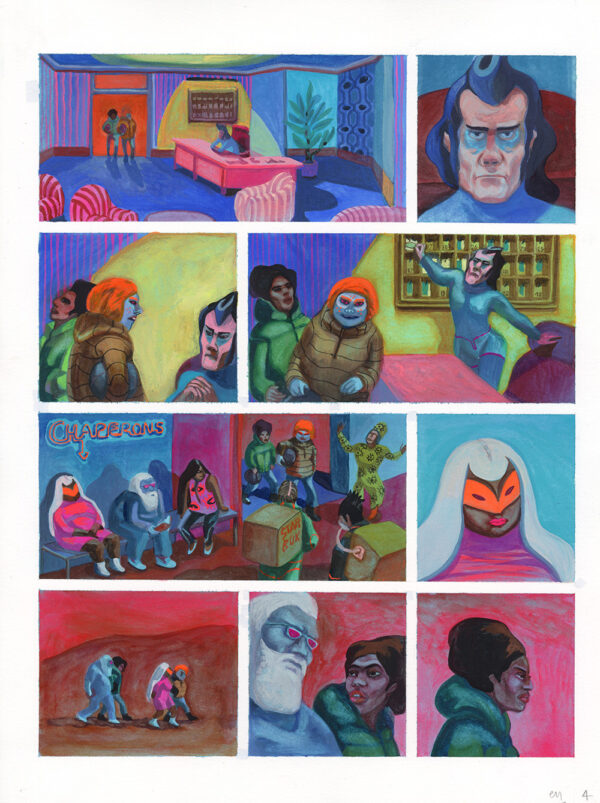 ELENE USDIN - Nightmare motel - planche originale 4