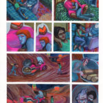 ELENE USDIN - Nightmare motel - planche originale 5
