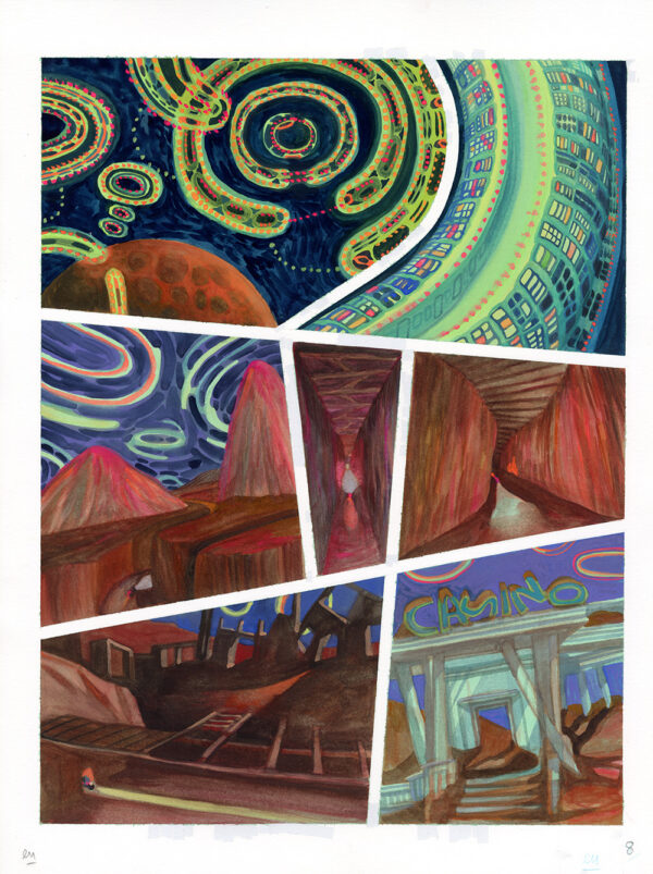 ELENE USDIN - Nightmare motel - planche originale 8