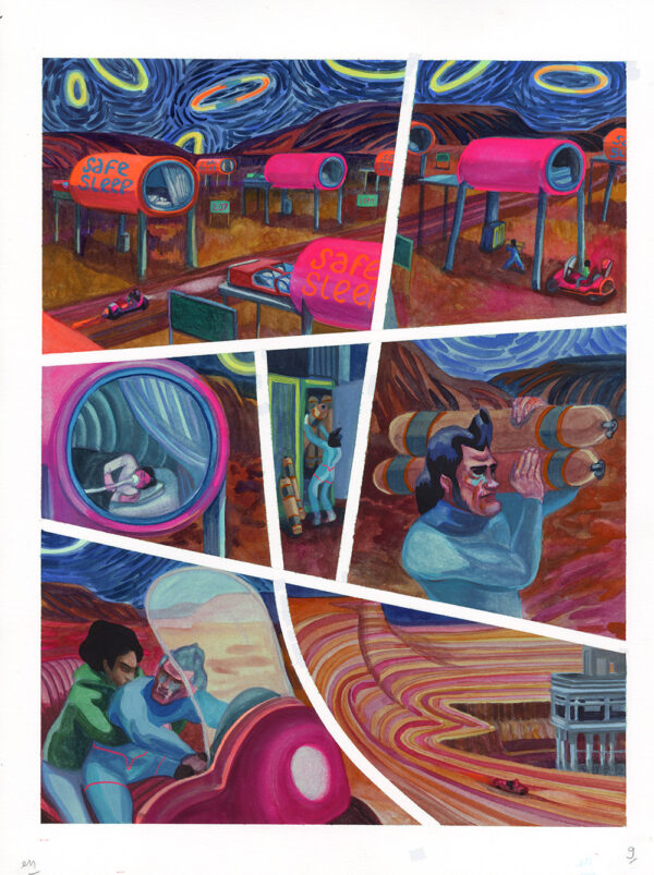 ELENE USDIN - Nightmare motel - planche originale 9
