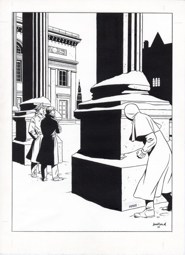 ANDRÉ JUILLARD - Les Aventures de Blake et Mortimer, tome 21 - Illustration originale de couverture