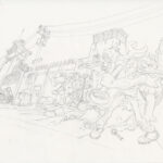 VINCE - Donjon Antipodes + T 10000, Rubéus Khan - Illustration originale de recherche pour la couverture