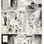JEAN GIRAUD - Intermède théâtral, sur un scénario de Gotlib - planche originale finale