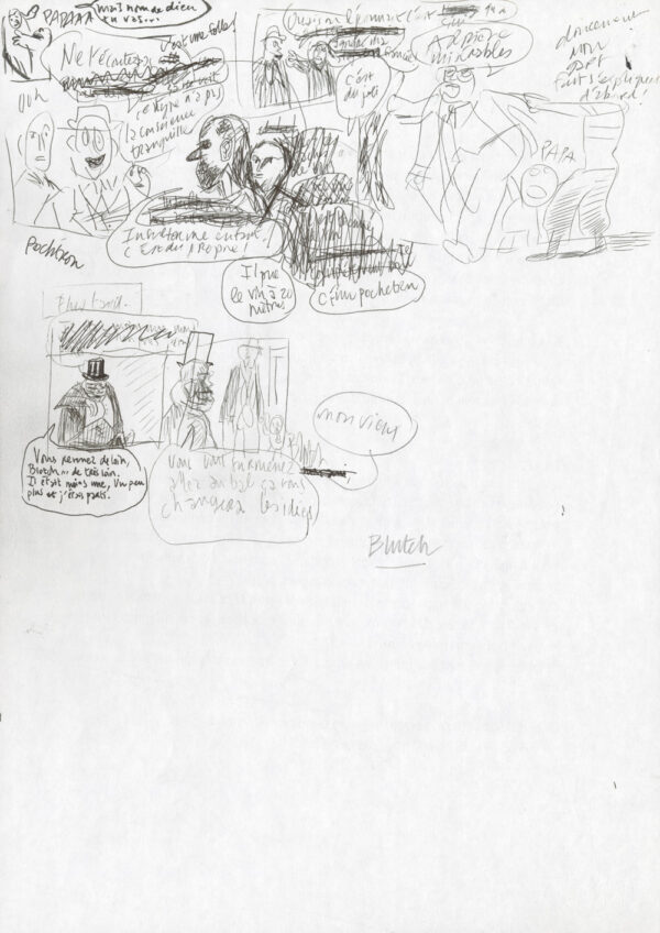 BLUTCH - Blotch - Croquis original de recherche - R88