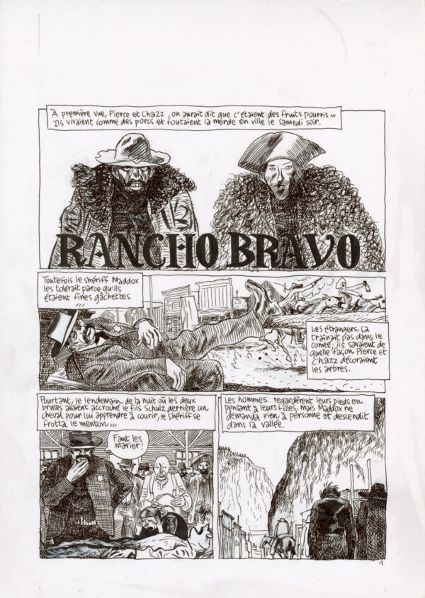 BLUTCH - Rancho Bravo - Histoire 8 - La dernière chance d’Abigail et Fauvette - Planche originale 1