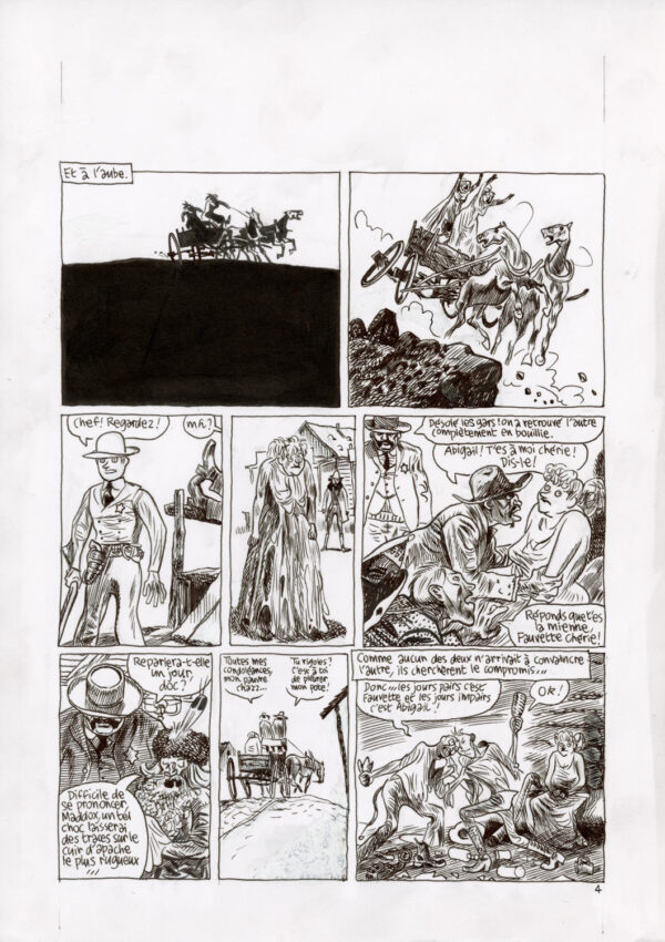 BLUTCH - Rancho Bravo - Histoire 8 - La dernière chance d’Abigail et Fauvette - Planche originale 4