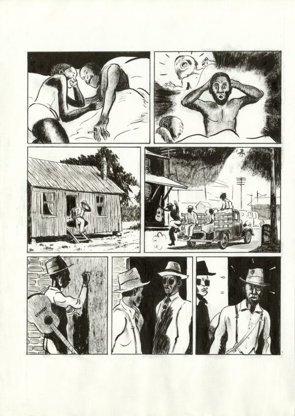 Frantz Duchazeau – Les derniers jours de Robert Johnson – Planche originale 119