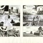 Frantz Duchazeau – Les derniers jours de Robert Johnson – Double planche originale 120-121