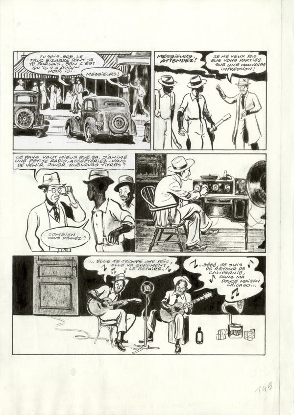 Frantz Duchazeau – Les derniers jours de Robert Johnson – Planche originale 145