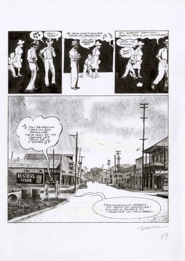 Frantz Duchazeau – Les derniers jours de Robert Johnson – Planche originale 79