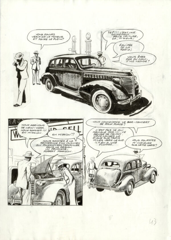 Frantz Duchazeau – Les derniers jours de Robert Johnson – Planche originale 43