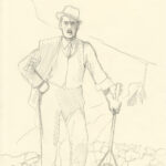 DAVID PRUDHOMME - Rébétiko - Dessin original de recherche pour la couverture - R10