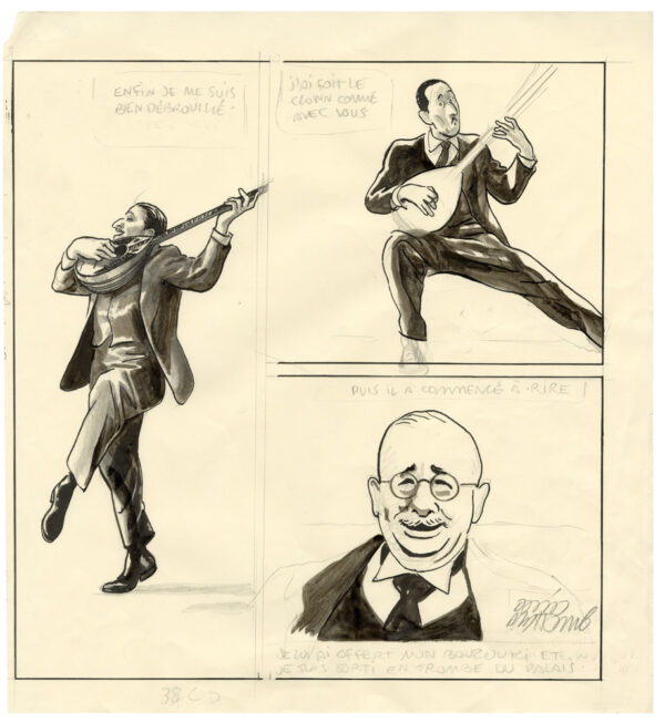 DAVID PRUDHOMME - Rébétissa - Dessin original préparatoire pour une case - R37