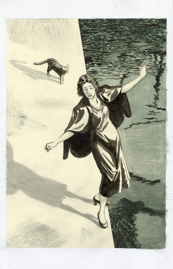 DAVID PRUDHOMME - Rébétissa  - Dessin original de couverture