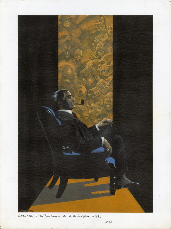 JEAN-MICHEL NICOLLET – Illustration originale de couverture de Carnacki et Les Fantômes