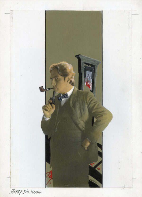 JEAN-MICHEL NICOLLET – HARRY DICKSON – Couverture originale de Harry Dickson - La guillotine ensorcelée