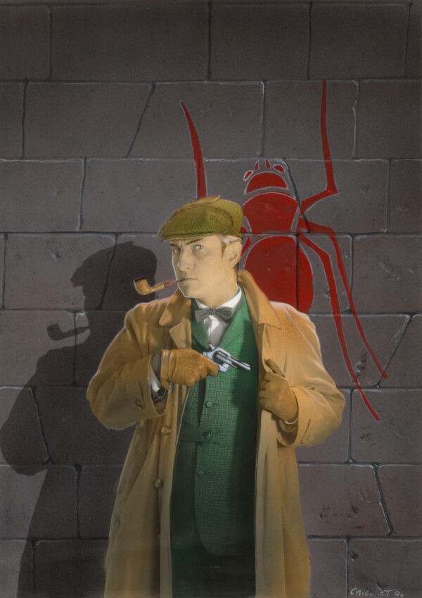 JEAN-MICHEL NICOLLET – HARRY DICKSON – Couverture originale de Harry Dickson - La bande de l'araignée
