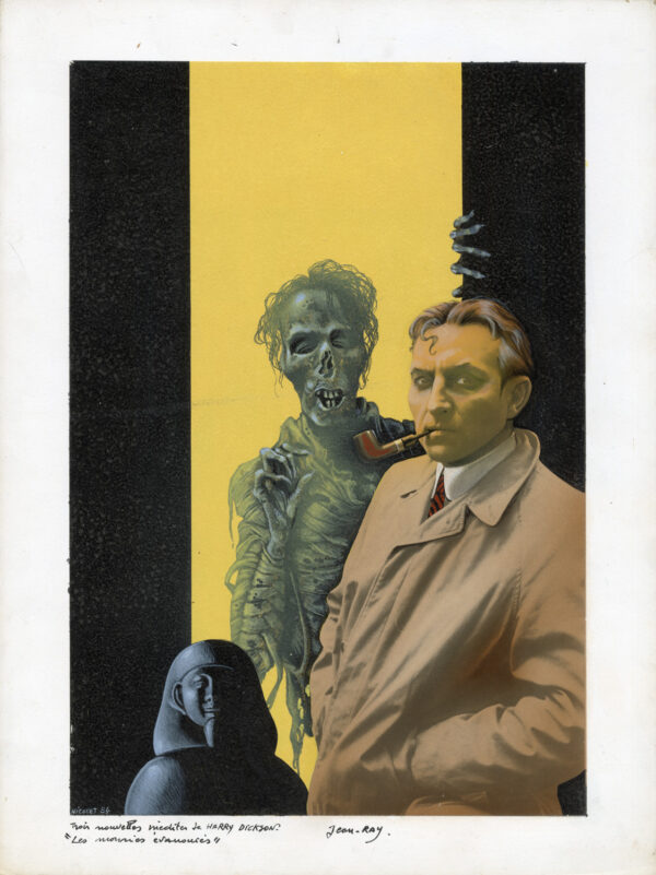 JEAN-MICHEL NICOLLET – HARRY DICKSON – Illustration originale de couverture de Trois aventures inconnues tome 2
