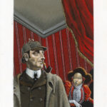 JEAN-MICHEL NICOLLET – SHERLOCK HOLMES – Couverture originale de La figure jaune et autres nouvelles