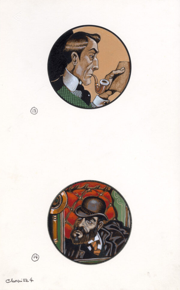 JEAN-MICHEL NICOLLET - SHERLOCK HOLMES - Chien des Baskerville - Gallimard 2002 - Illustrations originales 2ème et 4ème de couverture