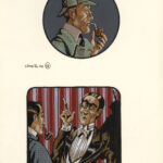JEAN-MICHEL NICOLLET – SHERLOCK HOLMES – Chien des Baskerville – Gallimard 2002 – Illustrations originales pages 152 et 155