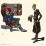JEAN-MICHEL NICOLLET – SHERLOCK HOLMES – Chien des Baskerville – Gallimard 2002 – Illustrations originales pages 11 et 15