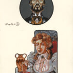 JEAN-MICHEL NICOLLET – SHERLOCK HOLMES – Chien des Baskerville – Gallimard 2002 – Illustrations originales pages 123 et 129