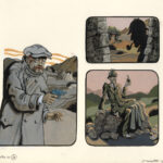 JEAN-MICHEL NICOLLET – SHERLOCK HOLMES – Chien des Baskerville – Gallimard 2002 – Illustrations originales pages 137, 139 et 143