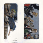 JEAN-MICHEL NICOLLET – SHERLOCK HOLMES – Chien des Baskerville – Gallimard 2002 – Illustrations originales pages 17 et 19