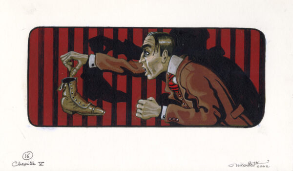 JEAN-MICHEL NICOLLET – SHERLOCK HOLMES – Chien des Baskerville – Gallimard 2002 – Illustration originale page 59