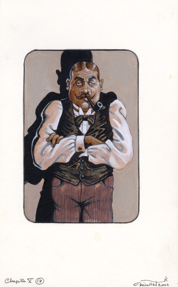 JEAN-MICHEL NICOLLET – SHERLOCK HOLMES – Chien des Baskerville – Gallimard 2002 – Illustration originale page 62