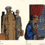 JEAN-MICHEL NICOLLET – SHERLOCK HOLMES – Chien des Baskerville – Gallimard 2002 – Illustrations originales pages 64 et 73