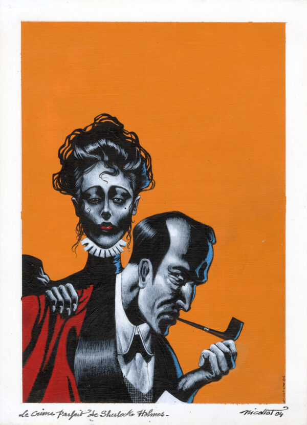 JEAN-MICHEL NICOLLET – SHERLOCK HOLMES – Couverture originale du Crime parfait de Sherlock Holmes