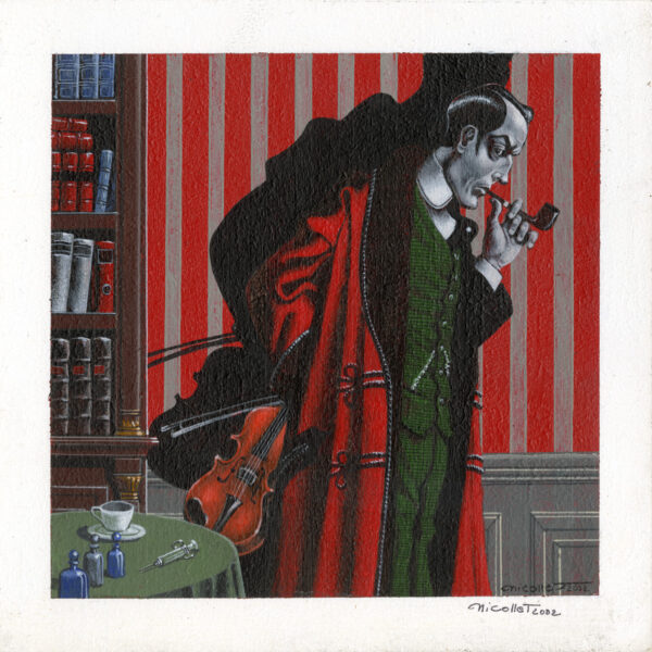 JEAN-MICHEL NICOLLET – SHERLOCK HOLMES – Couverture originale de Sherlock Holmes - Enquête privée