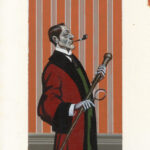 JEAN-MICHEL NICOLLET – SHERLOCK HOLMES – Illustration originale inédite