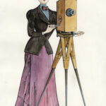 CATEL – ALICE GUY - Dessin original de recherche pour la couverture - R02