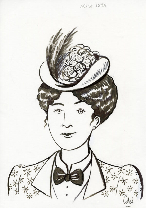 CATEL – ALICE GUY - Dessin original pour documentaire Arte - R03