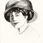 CATEL – ALICE GUY - Dessin original pour documentaire Arte - R04