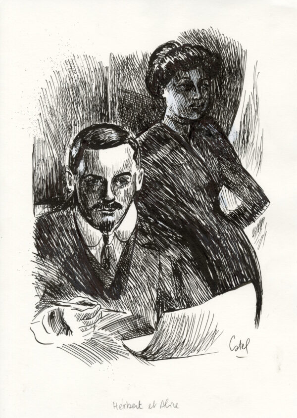 CATEL – ALICE GUY - Dessin original publié en page 393 - R11