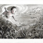 CATEL – ANITA CONTI - Dessin original pour une expo institutionnelle à Fécamp - R02