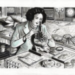 CATEL – ANITA CONTI - Dessin original pour une expo institutionnelle à Fécamp - R06