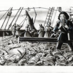 CATEL – ANITA CONTI - Dessin original pour une expo institutionnelle à Fécamp - R08