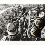 CATEL – ANITA CONTI - Dessin original pour une expo institutionnelle à Fécamp - R09