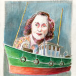 CATEL – ANITA CONTI - Dessin original pour une expo à la galerie Vu - R13