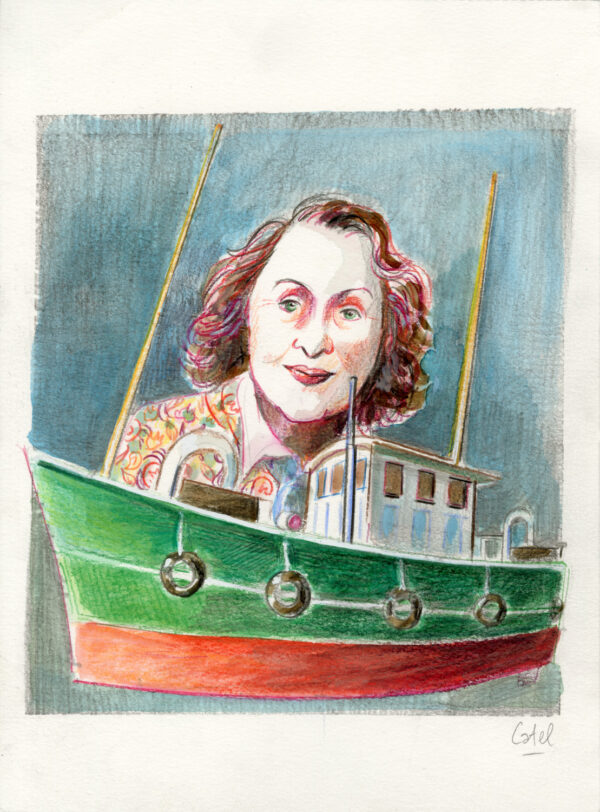 CATEL – ANITA CONTI - Dessin original pour une expo à la galerie Vu - R13