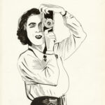 CATEL – ANITA CONTI - Dessin original pour une expo à la galerie Vu - R16