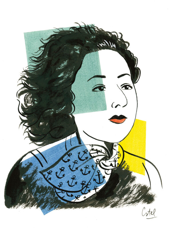 CATEL – ANITA CONTI - Dessin original pour l'expo à la galerie Barbier - R23